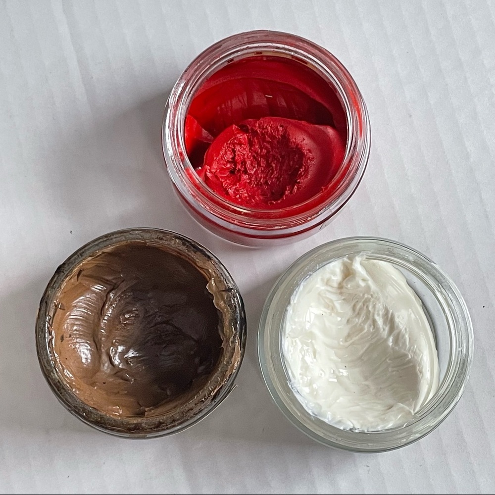 3X Meltonian Boot & Shoe Cream Polish Neutral #1 Sable #89 Brown Scarlet #22 Red